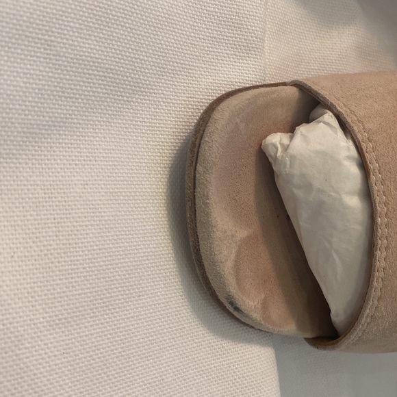 Chloe suede wedge mid calf gladiator sz 39 color : cream puff - Picture 3 of 8